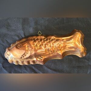 Vintage Copper Fish Mold